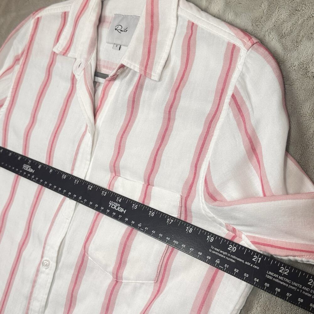 Rails Button Down Shirt Womens Small Striped Long Sleeve Casual Top - Picture 9 of 9